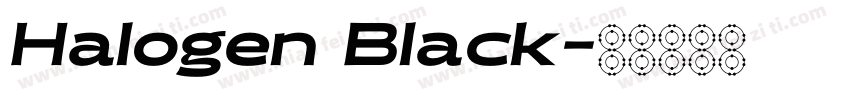 Halogen Black字体转换